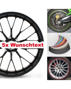 Felge - Wunschtext
