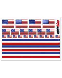 Flaggenaufkleber - USA