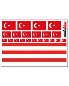 Flaggenaufkleber - Türkei
