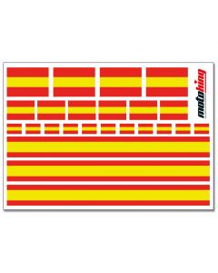 Flaggenaufkleber - Spanien