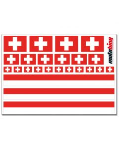 Flaggenaufkleber - Schweiz