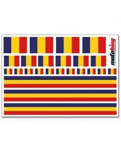 Flaggenaufkleber - Rumanien