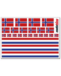 Flaggenaufkleber - Norwegen