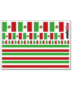 Flaggenaufkleber - Mexiko
