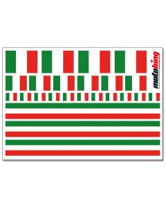 Flaggenaufkleber - Italien