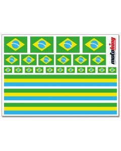 Flaggenaufkleber - Brasilien