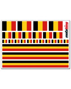 Flaggenaufkleber - Belgien